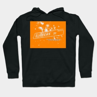 South Orcas Street1 CREME ORANGE Seattle Washington by Mistah Wilson Photography Hoodie